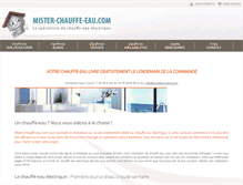 Tablet Screenshot of mister-chauffe-eau.com
